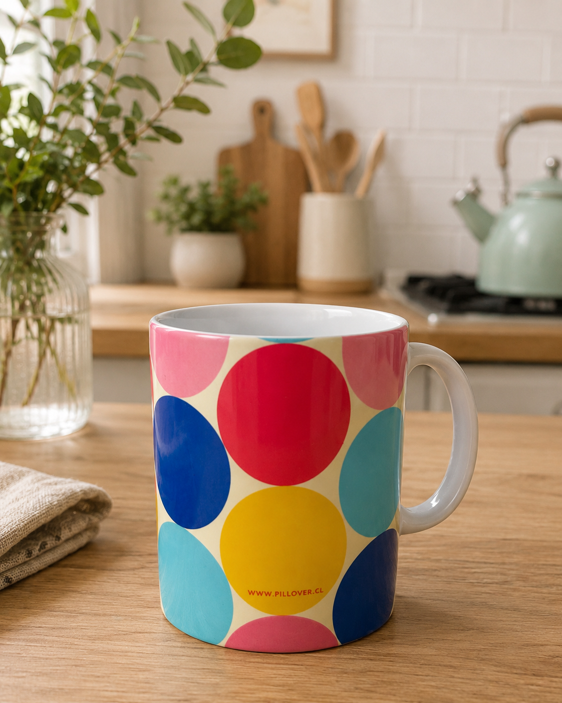 MUG / Tazón Cerámico Círculos de colores