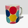 MUG / Tazón Cerámico Círculos de colores