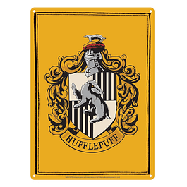 Placa de Metal Harry Potter Hufflepuff