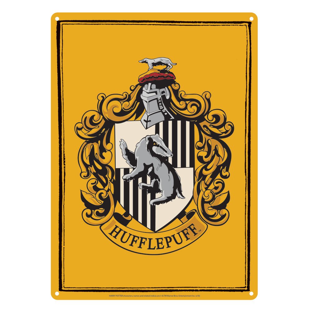 Plato de Metal Harry Potter Hufflepuff