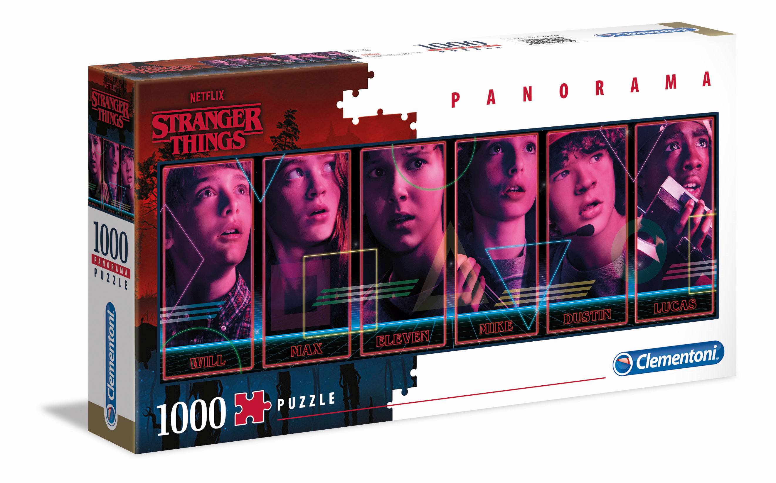 Puzzle 1000 Peças Stranger Things Characters Panorama 