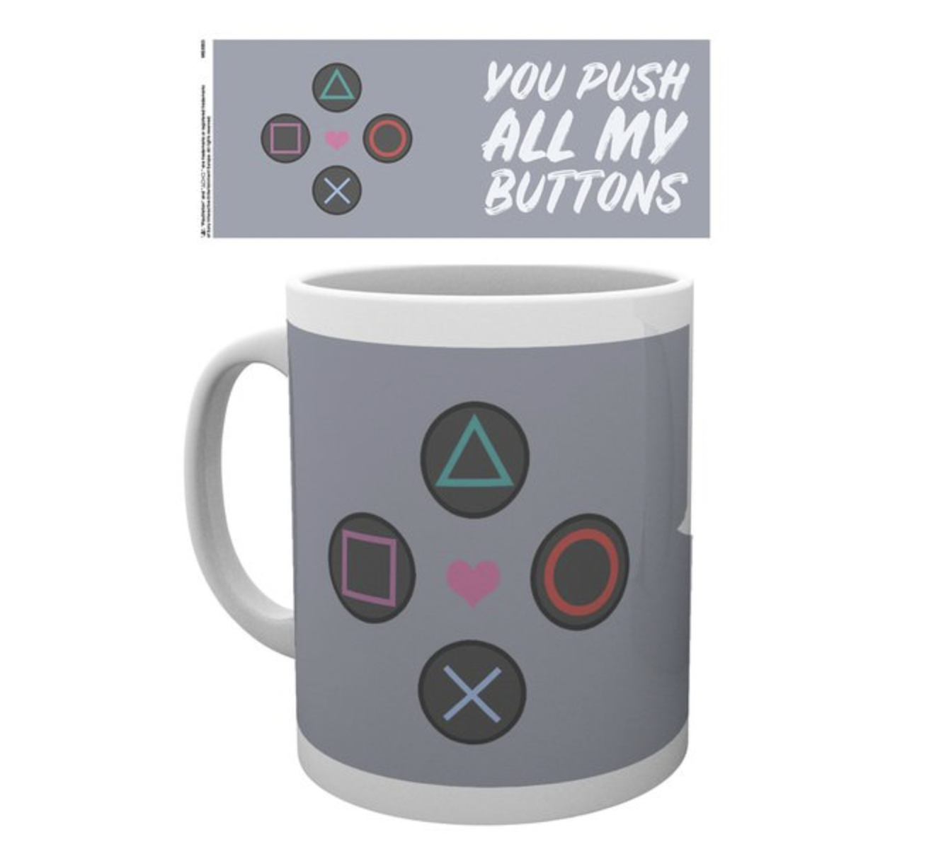 Caneca PlayStation Push My Buttons
