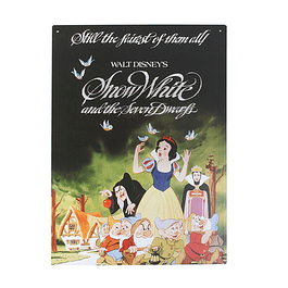 Placa de Metal A3 Snow White and the Seven Dwarfs 