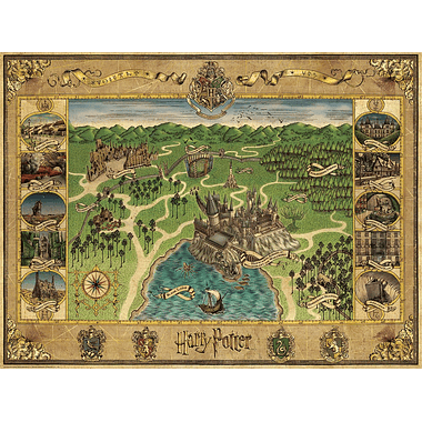 Puzzle Harry Potter: Hogwarts Map