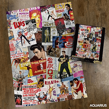 Puzzle 1000 Peças Elvis Presley Movie Poster Collage