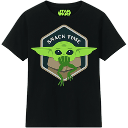 T-shirt Criança Star Wars The Mandalorian Snack Time 