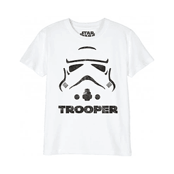 T-shirt Criança Star Wars Trooper Helmet
