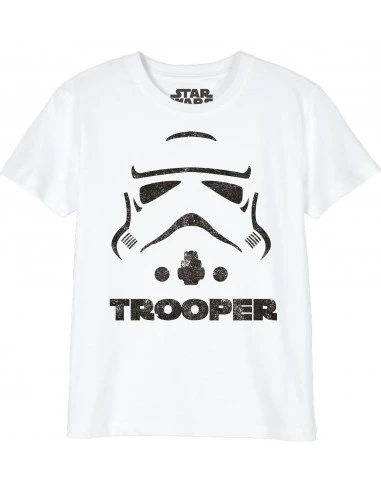 T-shirt Criança Star Wars Trooper Helmet
