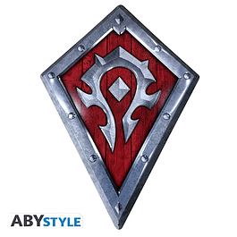 Placa de Metal 3D World of Warcraft - Horde Shield