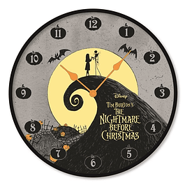 Relógio de Parede Nightmare Before Christmas - Under the Moonlight