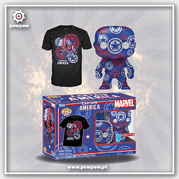 POP! & Tee Marvel: Patriotic Captain America