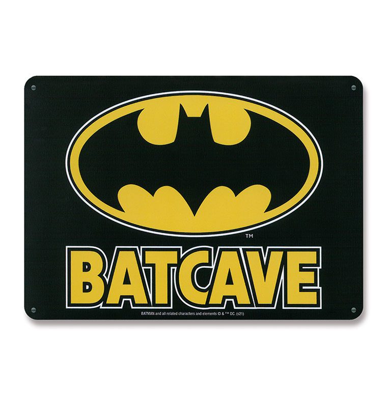 Placa de Metal Batcave