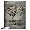 Placa de Metal Game of Thrones Stark