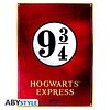 Placa de Metal Harry Potter Plataforma 9 3/4 