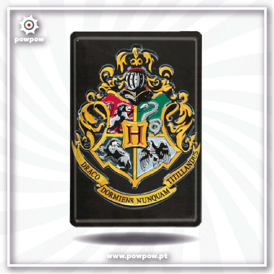 Placa de Metal Harry Potter: Hogwarts Sign