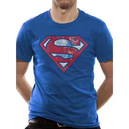 T-shirt Superman Logo Distressed