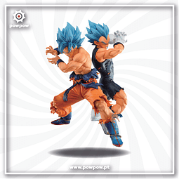 Estátua Dragon Ball - Super Saiyan God Goku e Vegeta