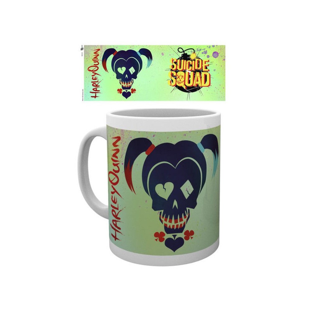 Caneca Suicide Squad Harley Quinn Skull