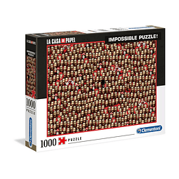 Puzzle 1000 Peças La Casa de Papel Impossible Puzzle Mask