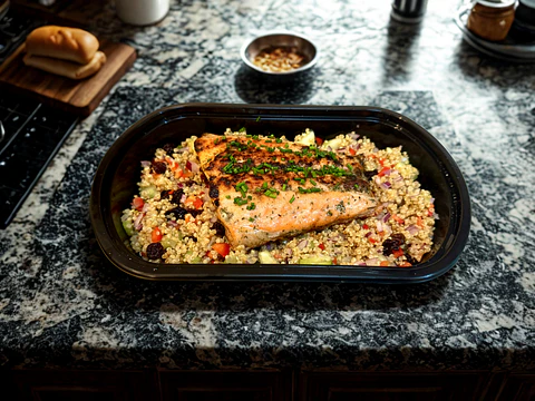 Salmon con quinoa