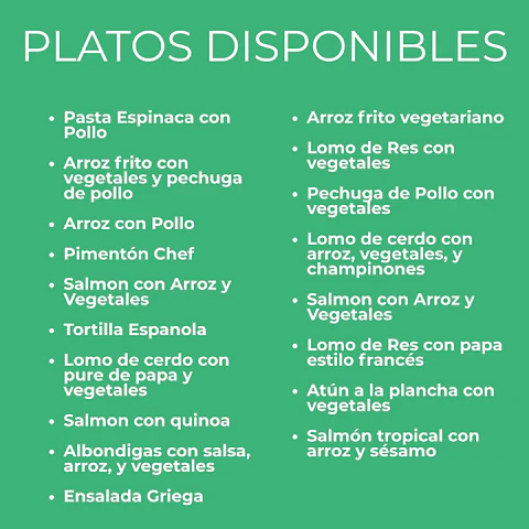 4 semanas Gourmet (20 Días)