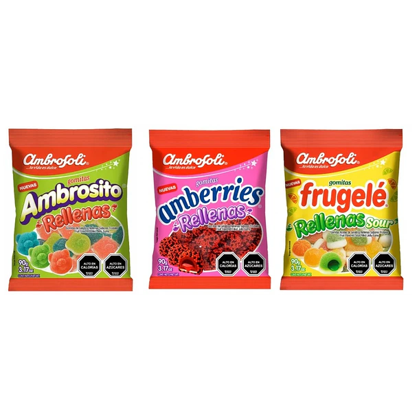 AMBROSOLI GOMITAS RELLENAS 90 GRS 1