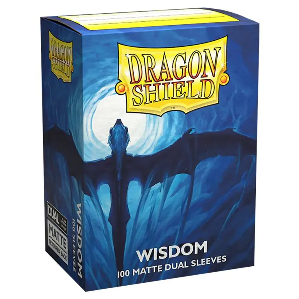 Dragon Shield - Standard Size Dual Matte Sleeves (100 Sleeves) - Wisdom 1