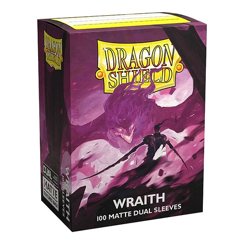 Dragon Shield - Standard Size Dual Matte Sleeves (100 Sleeves) - Wraith