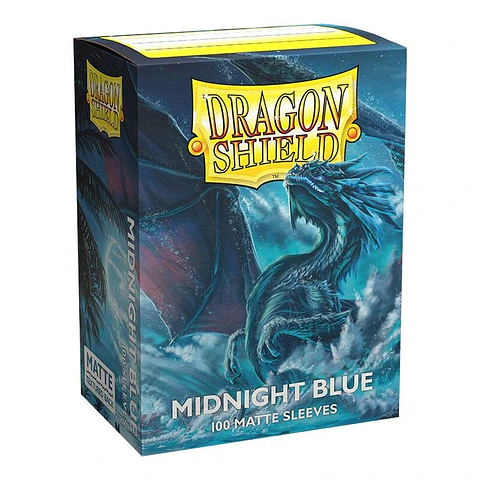 Dragon Shield - Standard Sleeves Matte (100 Sleeves) Midnight Blue
