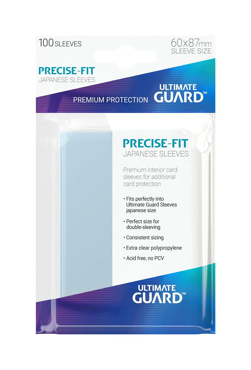 Ultimate Guard Precise-Fit Sleeves Japanese Size (100) 1