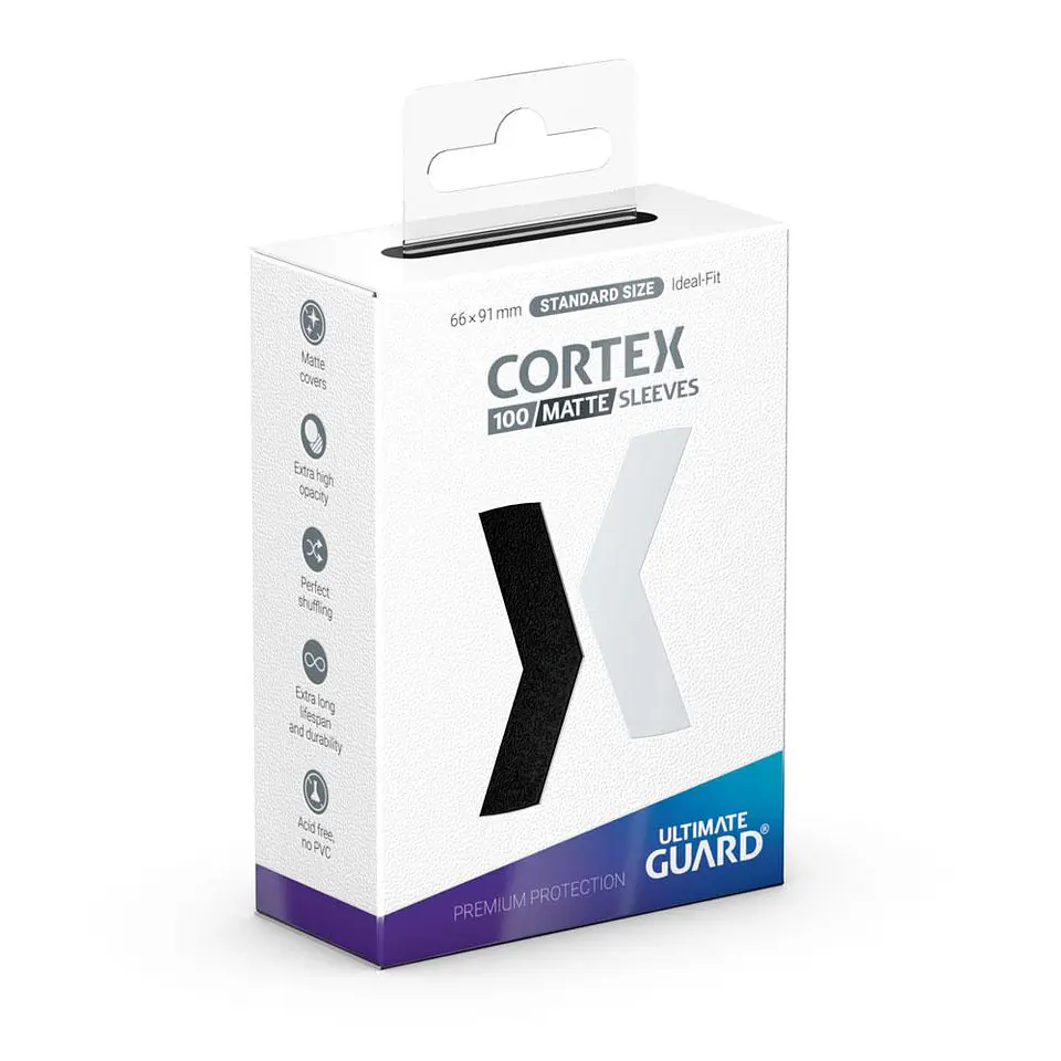 Ultimate Guard Cortex Sleeves Matte Standard Size (100) - Black 1