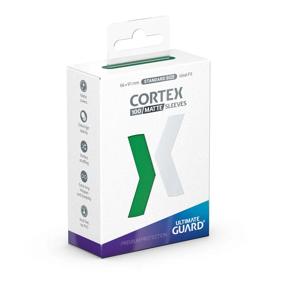 Ultimate Guard Cortex Sleeves Matte Standard Size (100) - Green 1