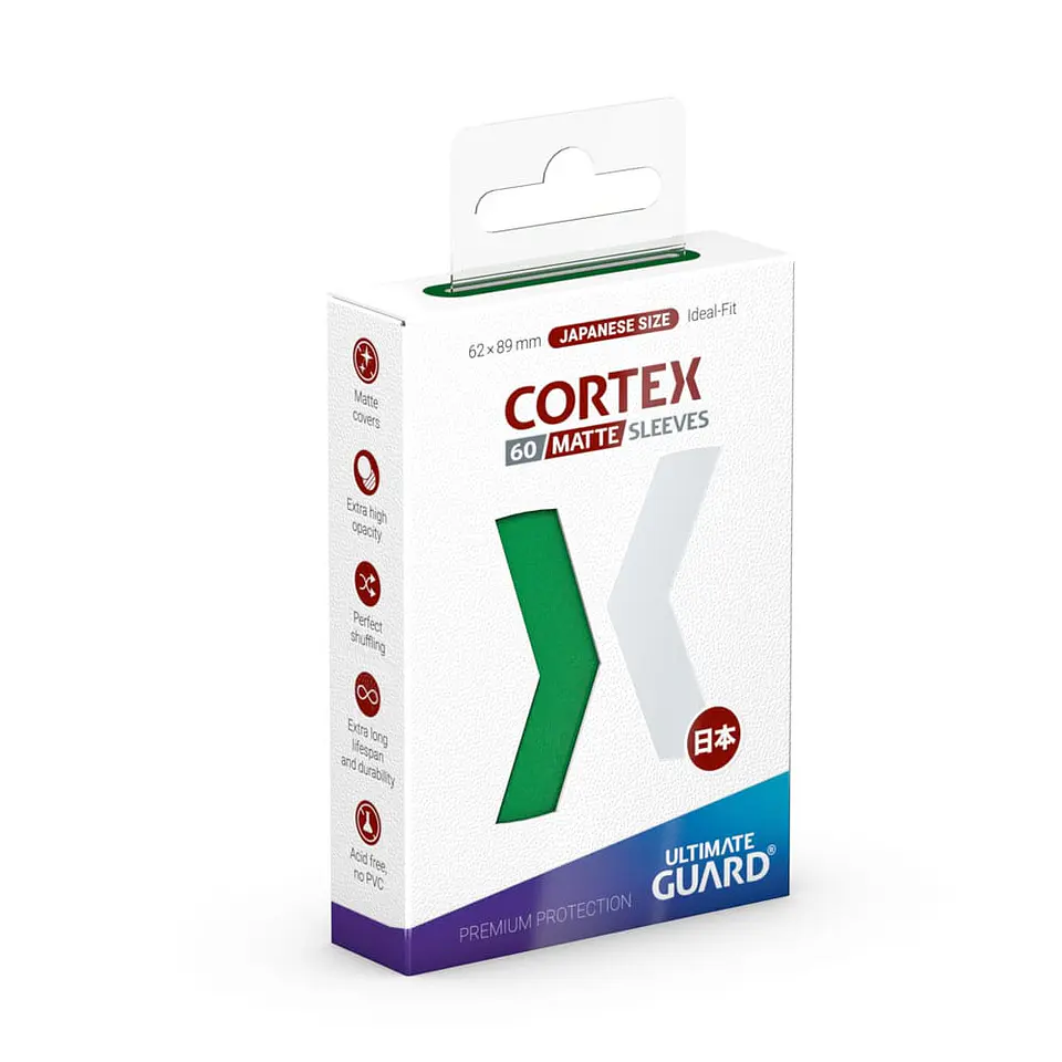 Ultimate Guard Cortex Sleeves Matte Japanese Size (60) - Green 1