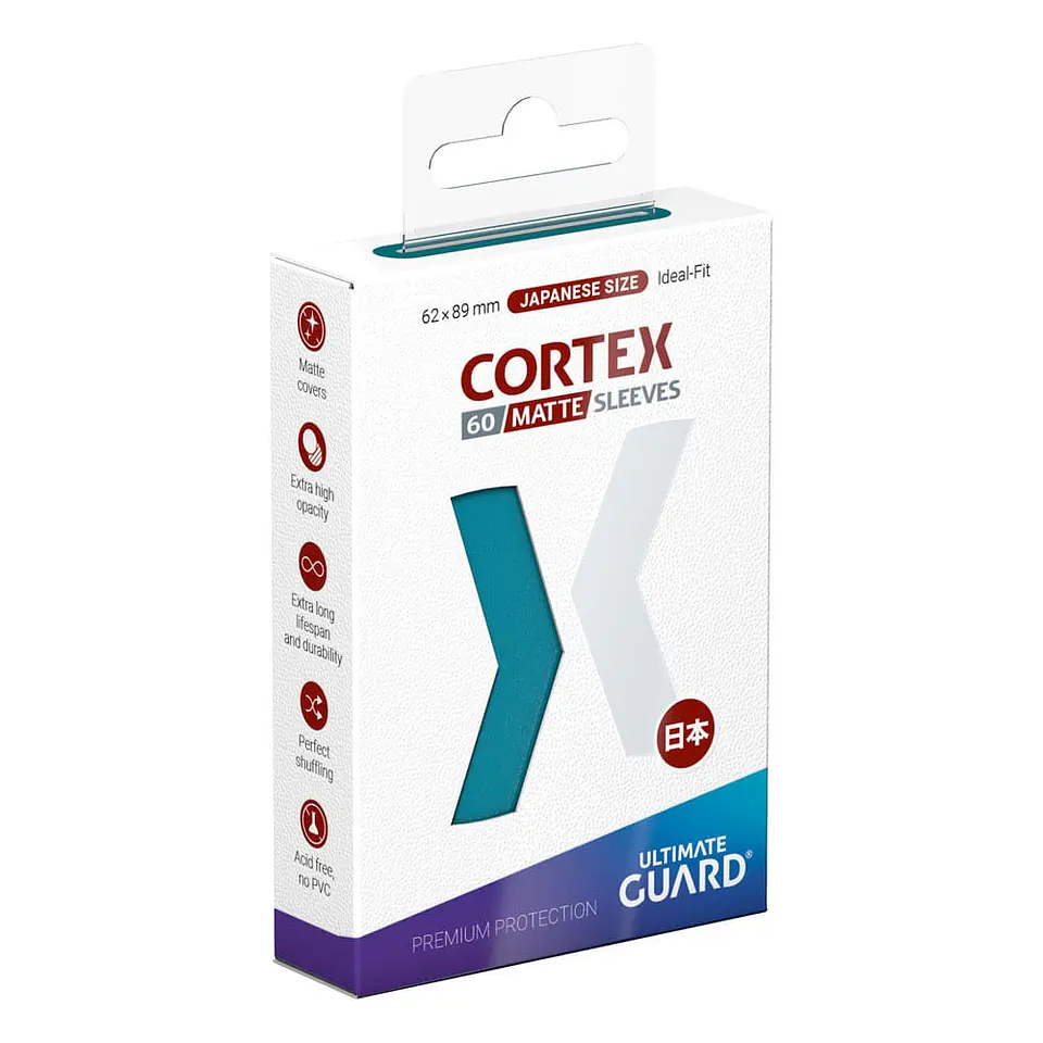 Ultimate Guard Cortex Sleeves Matte Japanese Size (60) - Petrol 1