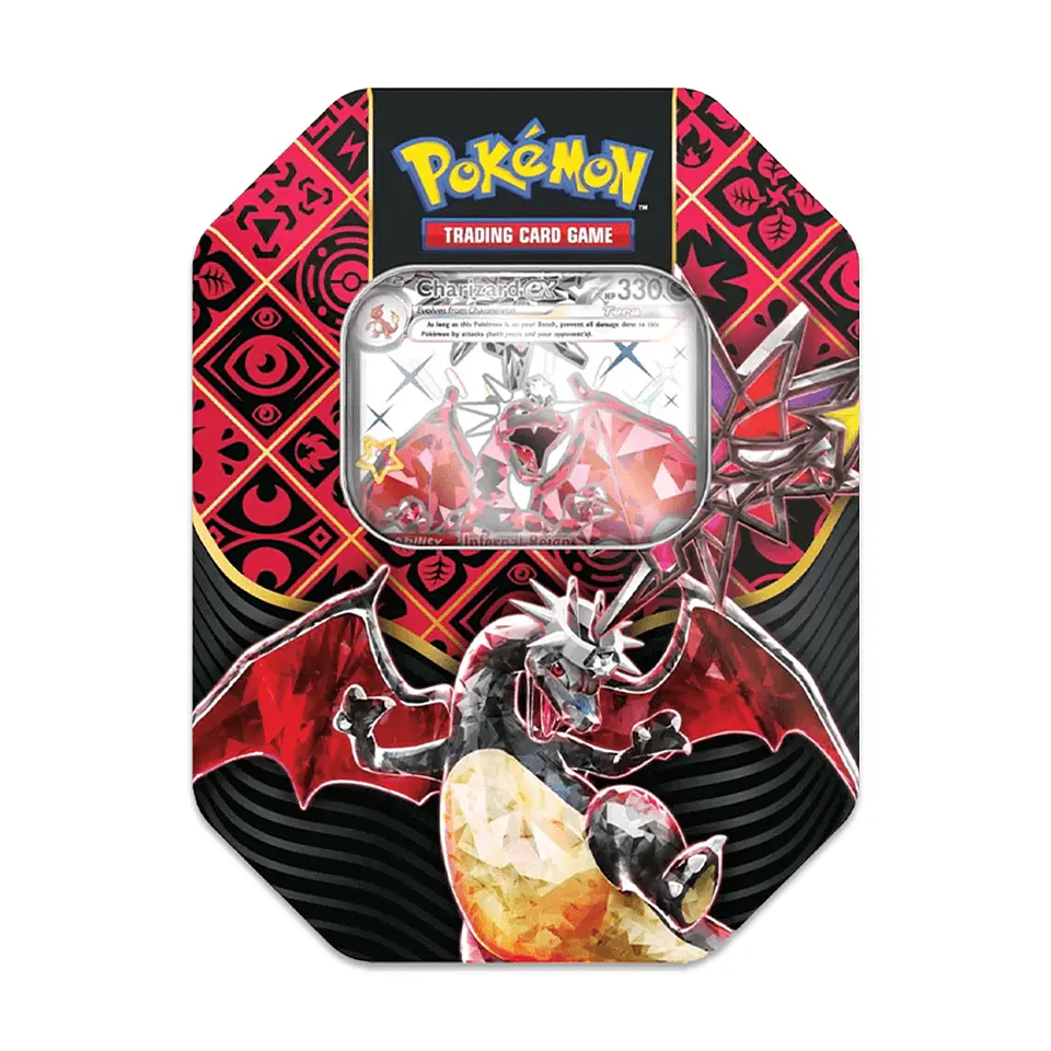 Pokémon Paldean Fates: Tera Charizard ex Tin 1