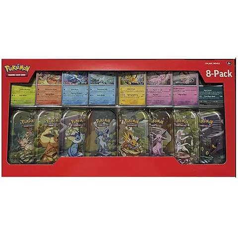 Pokémon Prismatic Evolutions: Costco 8-Pack Mini Tins Bundle
