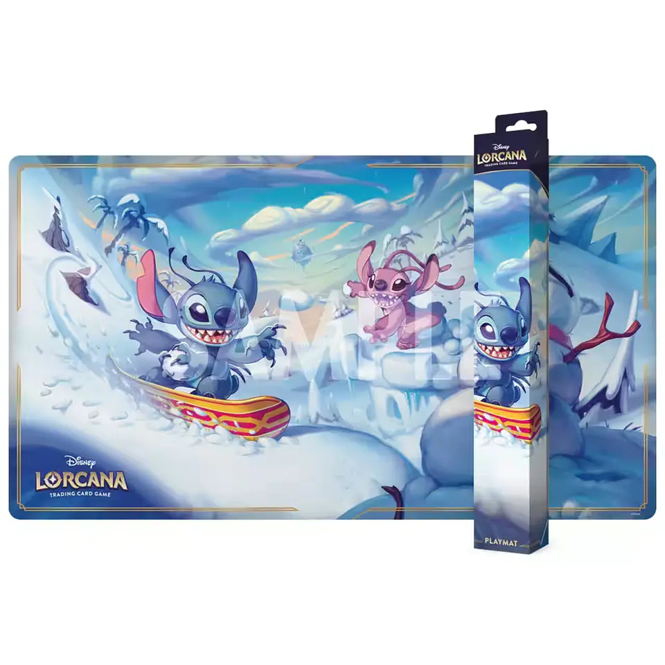 Disney Lorcana Stitch and Angel in Winterspel Playmat S14 1