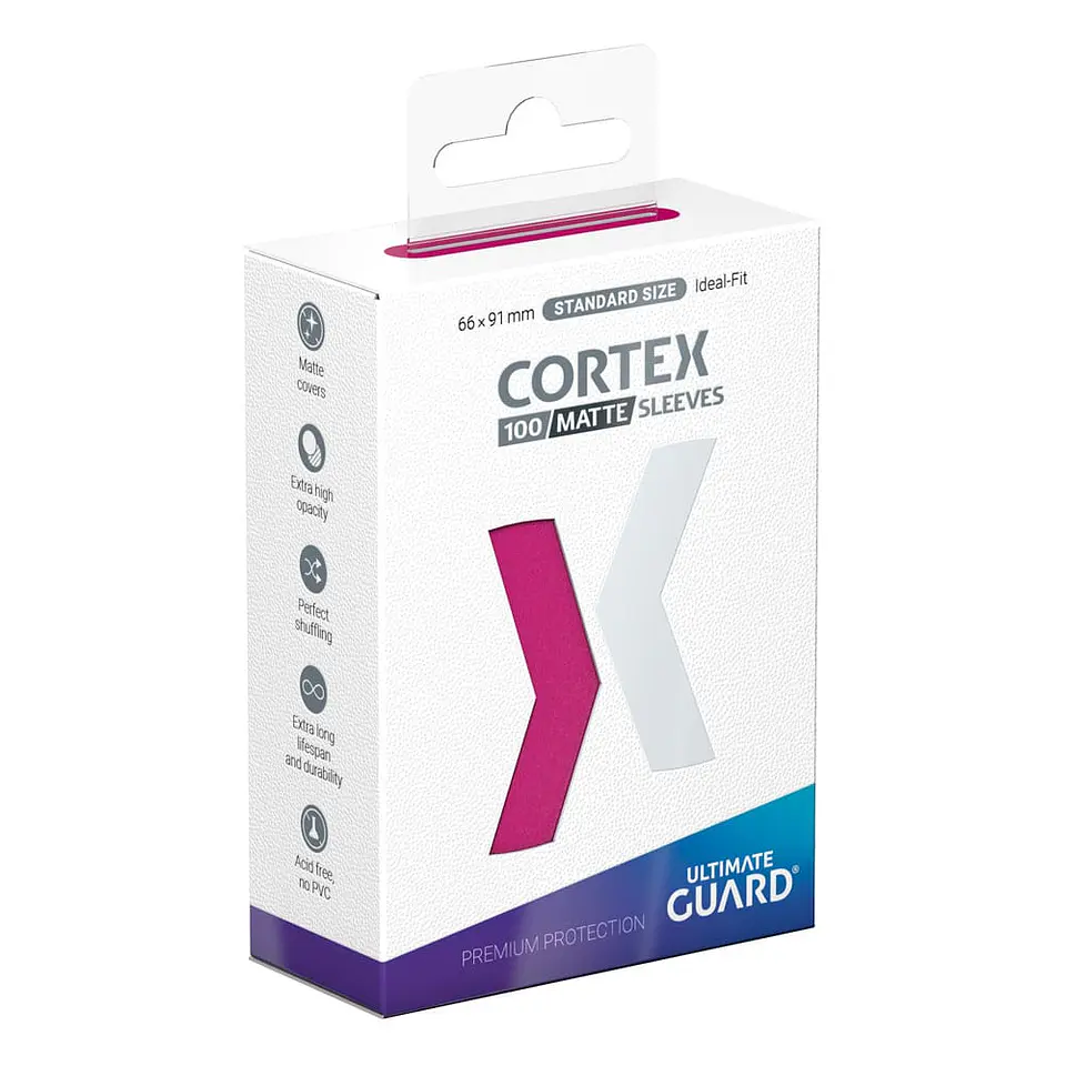 Ultimate Guard Cortex Sleeves Matte Standard Size (100) - Pink 1