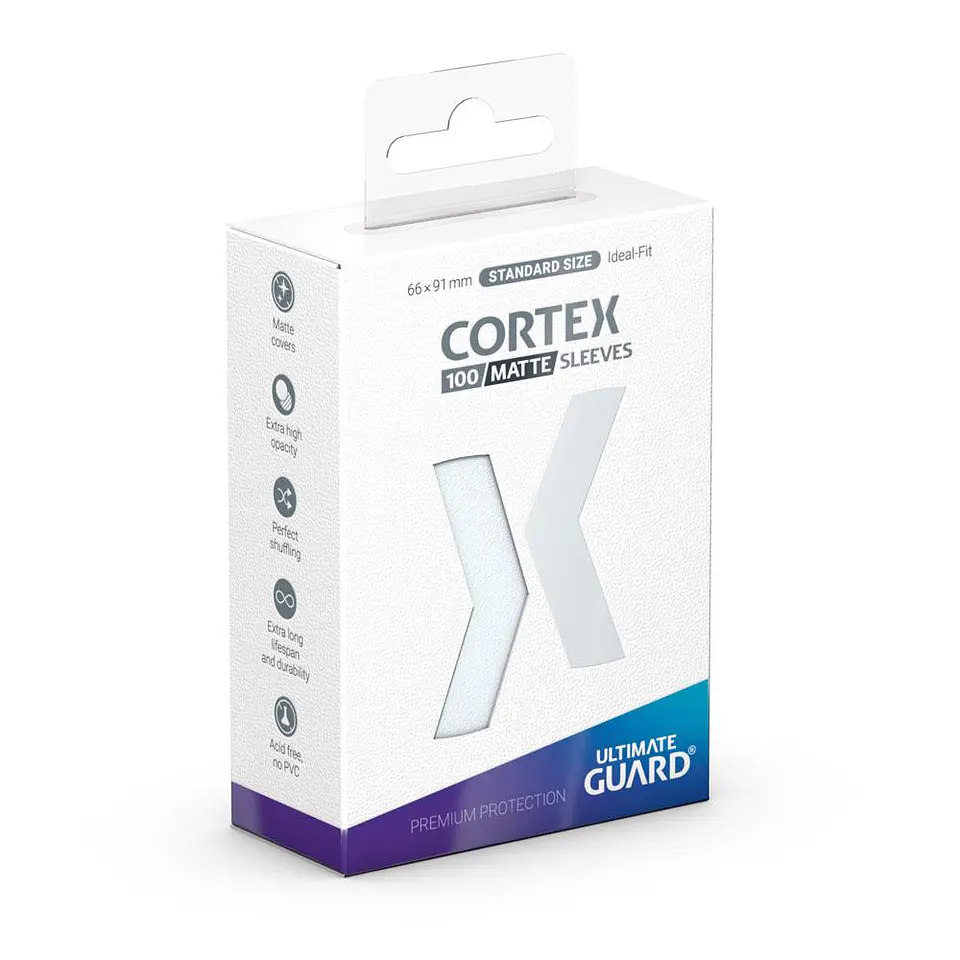 Ultimate Guard Cortex Sleeves Matte Standard Size (100) - Transparent 1