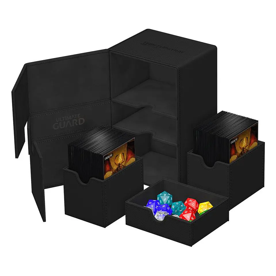 Ultimate Guard Twin Flip'n'Tray 160+ Xenoskin - Black 3