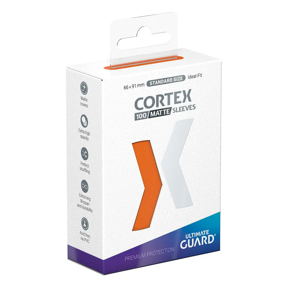 Ultimate Guard Cortex Sleeves Matte Standard Size (100) - Orange 1