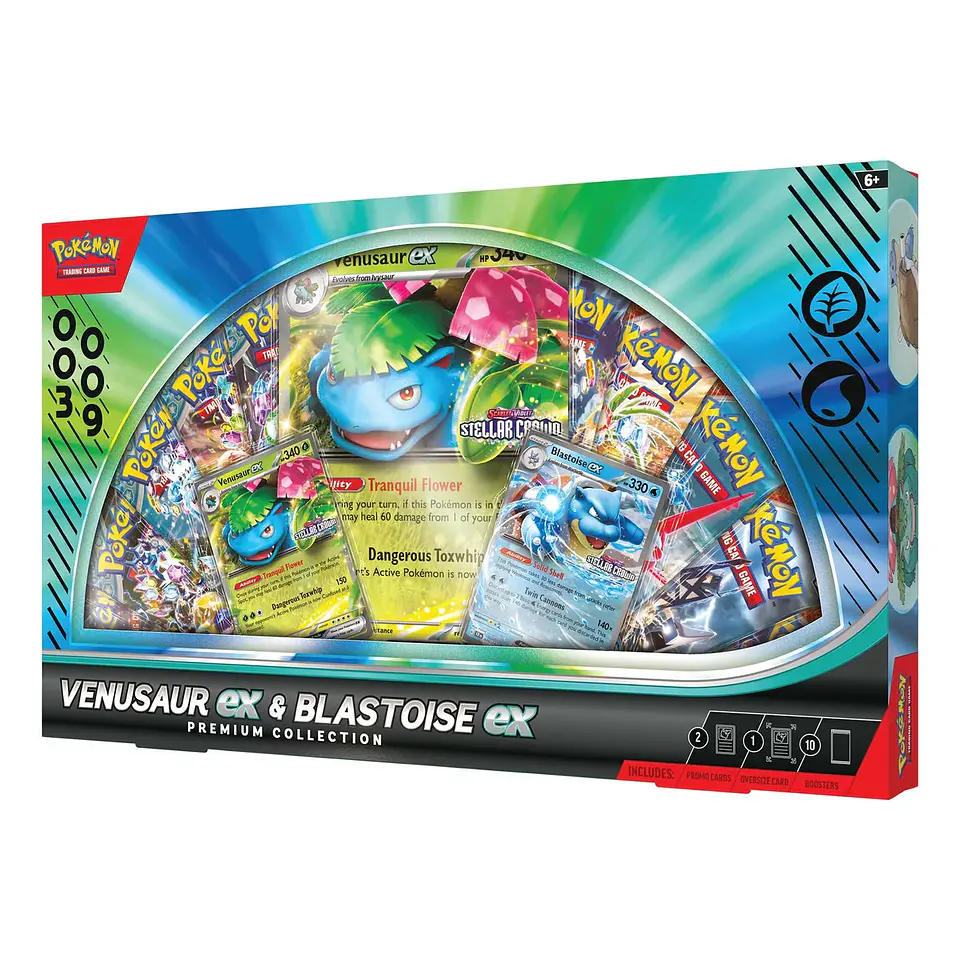 Pokémon TCG: Venusaur Ex & Blastoise Ex Premium Collection 1