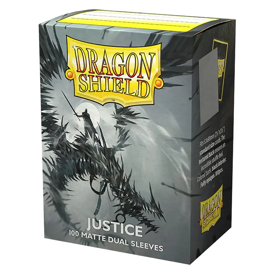 Dragon Shield - Standard Size Dual Matte Sleeves (100 Sleeves) - Justice 1