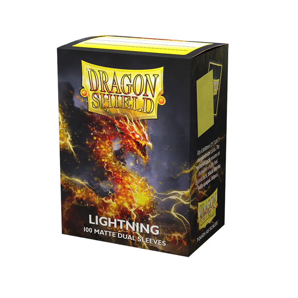 Dragon Shield - Standard Size Dual Matte Sleeves (100 Sleeves) - Lightning 1
