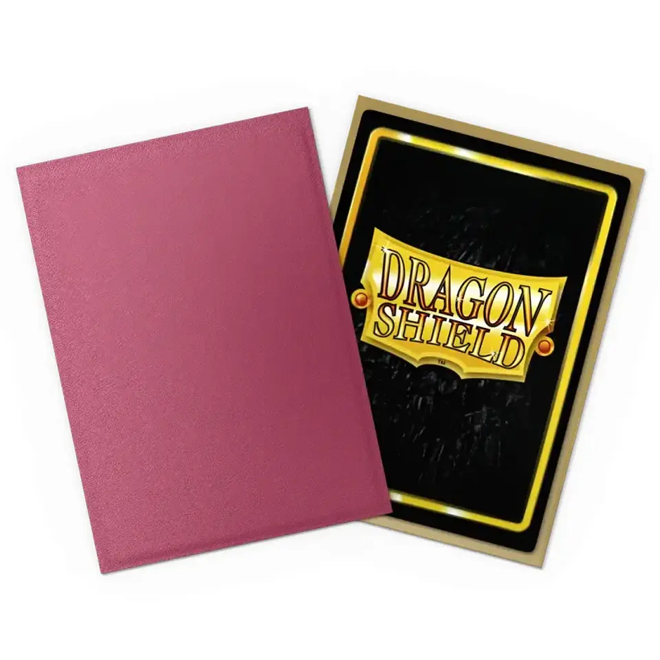 Dragon Shield - Standard Size Dual Matte Sleeves (100 Sleeves) - Pomegranate & Gold 2