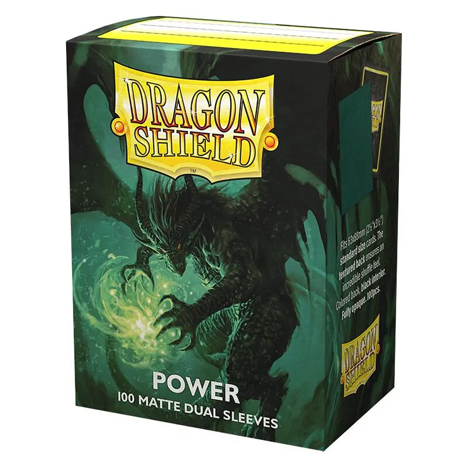 Dragon Shield - Standard Size Dual Matte Sleeves (100 Sleeves) - Power 1