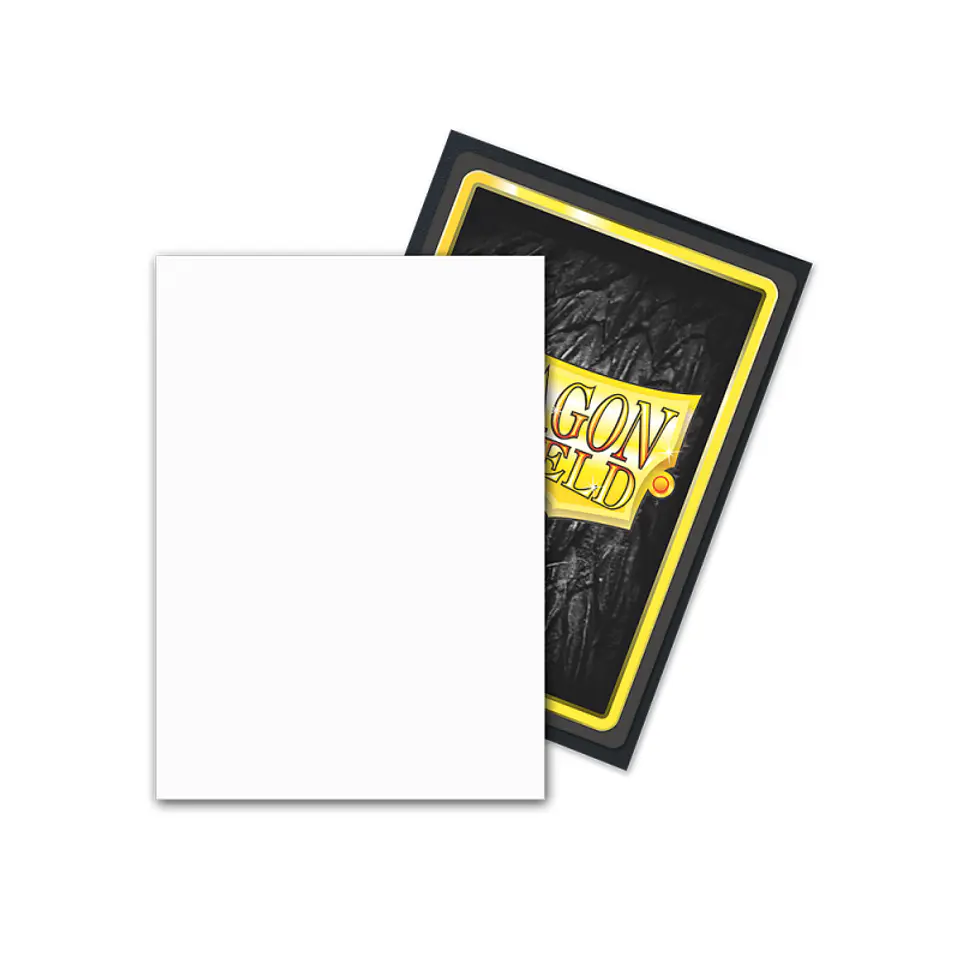 Dragon Shield - Standard Size Dual Matte Sleeves (100 Sleeves) - Snow 2