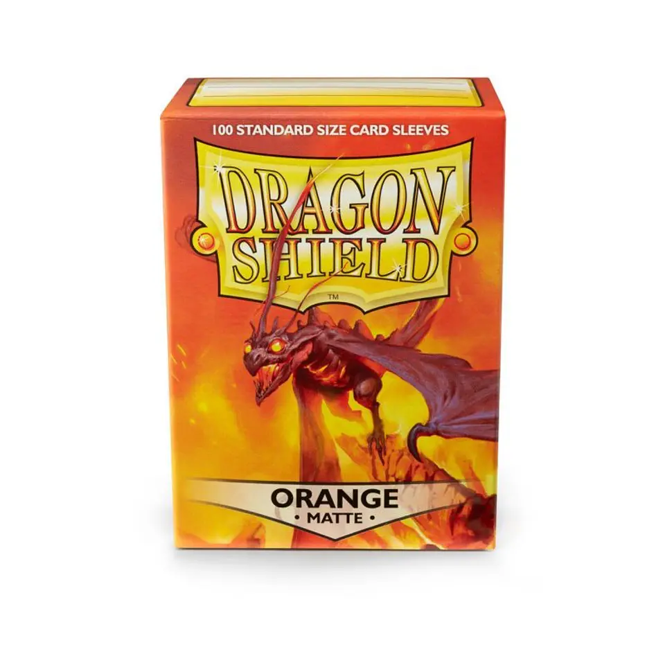 Dragon Shield - Standard Sleeves Matte (100 Sleeves) Orange 1
