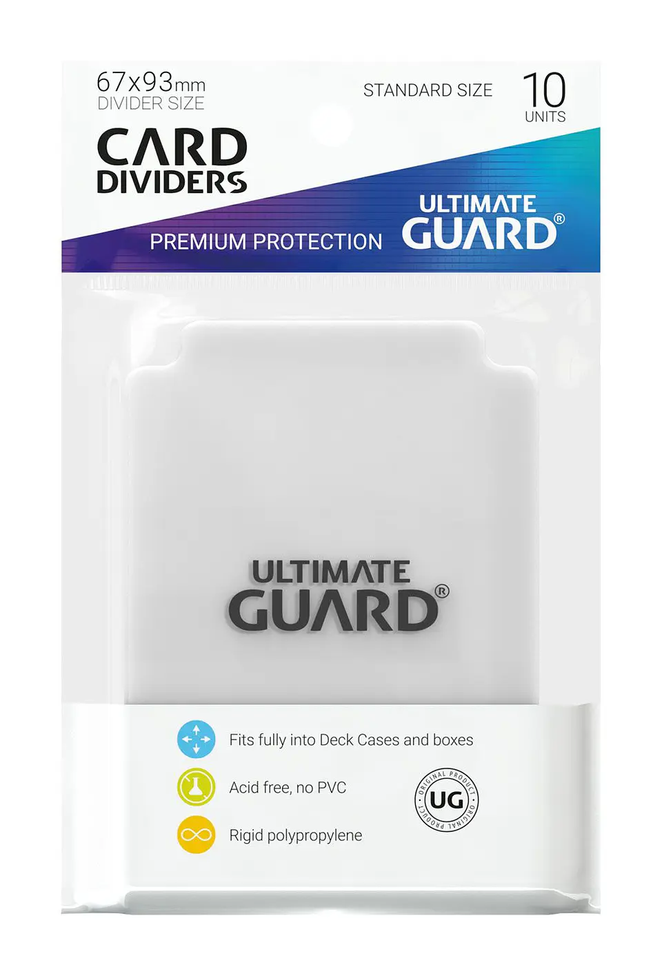 Ultimate Guard Card Dividers Standard Size (10) - Transparent 2