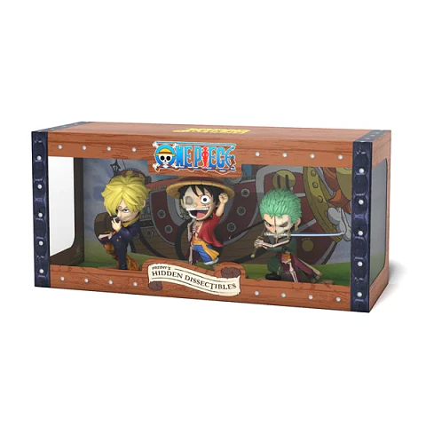 One Piece Freeny's Hidden Dissectables Vinyl Figure Luffy, Zoro and Sanji 10 cm